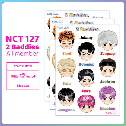 2 Baddies Glitter Sticker